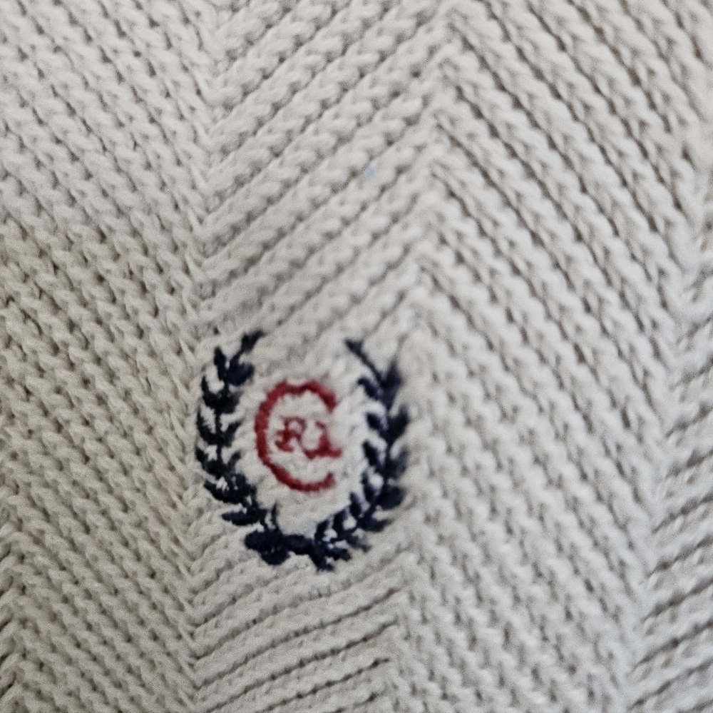 Chaps Ralph Lauren Men's Beige Crewneck Knit Cotton Preppy Casual Sweater Sz M. - Picture 9 of 16
